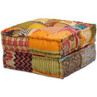Thumbnail for 4-Sitzer Modularer Pouf Patchwork Stoff