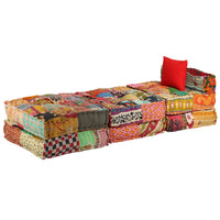 Thumbnail for 3-Sitzer Modularer Pouf Patchwork Stoff
