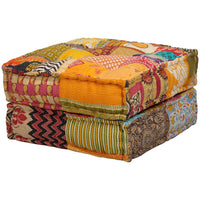 Thumbnail for 2-Sitzer Modularer Pouf Patchwork Stoff