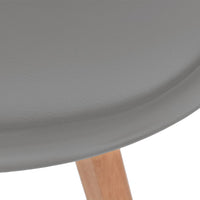 Thumbnail for Esszimmerstühle 6 Stk. Kunstleder Grau