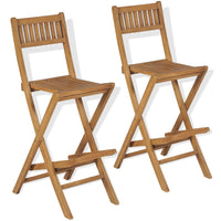 Thumbnail for 3-tlg. Bistro-Set mit Klappstühlen Massivholz Teak