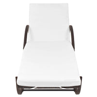 Thumbnail for Sonnenliegen 2 Stk. mit Tisch Poly Rattan Braun