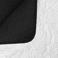 Thumbnail for Zweiseitige Tagesdecke Gesteppt 170 x 210 cm Schwarz und Weiß