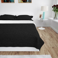 Thumbnail for Zweiseitige Tagesdecke Gesteppt 170 x 210 cm Schwarz und Weiß