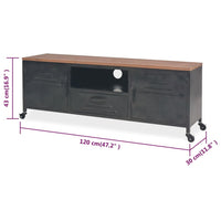 Thumbnail for TV-Schrank 120 x 30 x 43 cm Schwarz