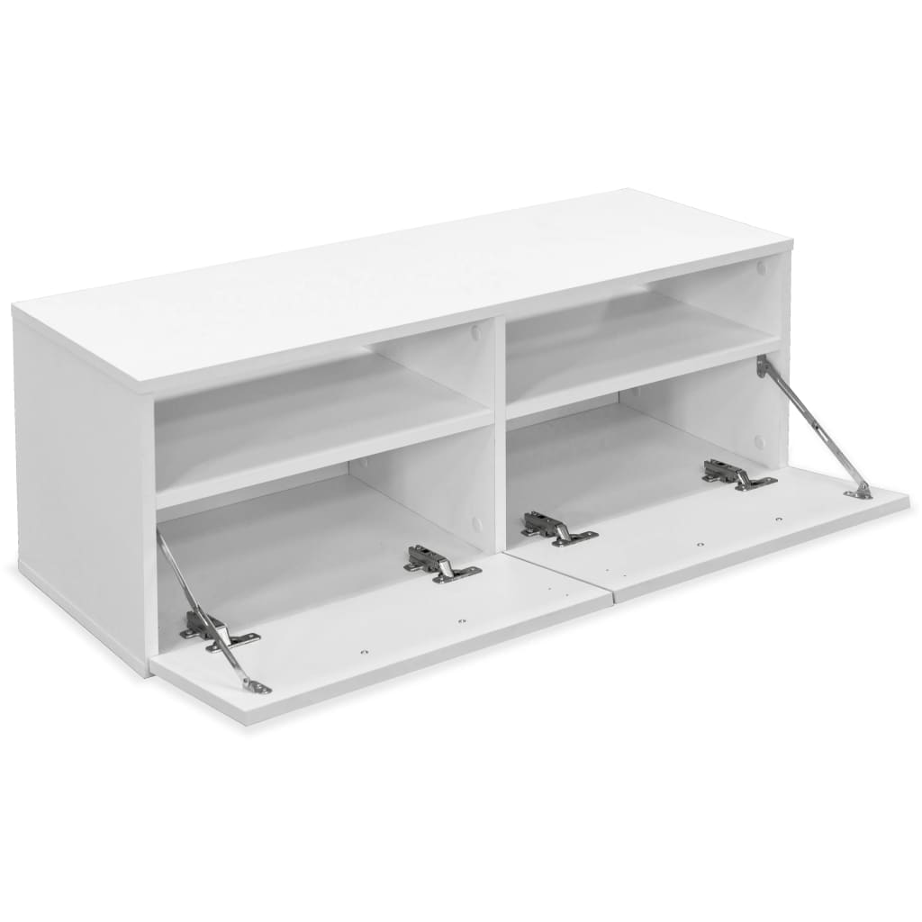 TV-Schrank Spanplatte 95 x 35 x 36 cm Weiß