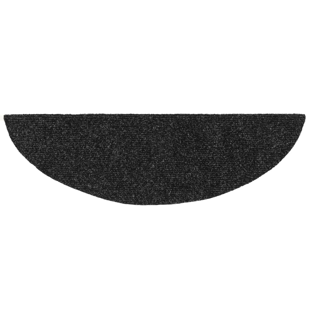 15 Stk. Selbstkl. Treppenmatten Nadelvlies 56x17x3cm Dunkelgrau