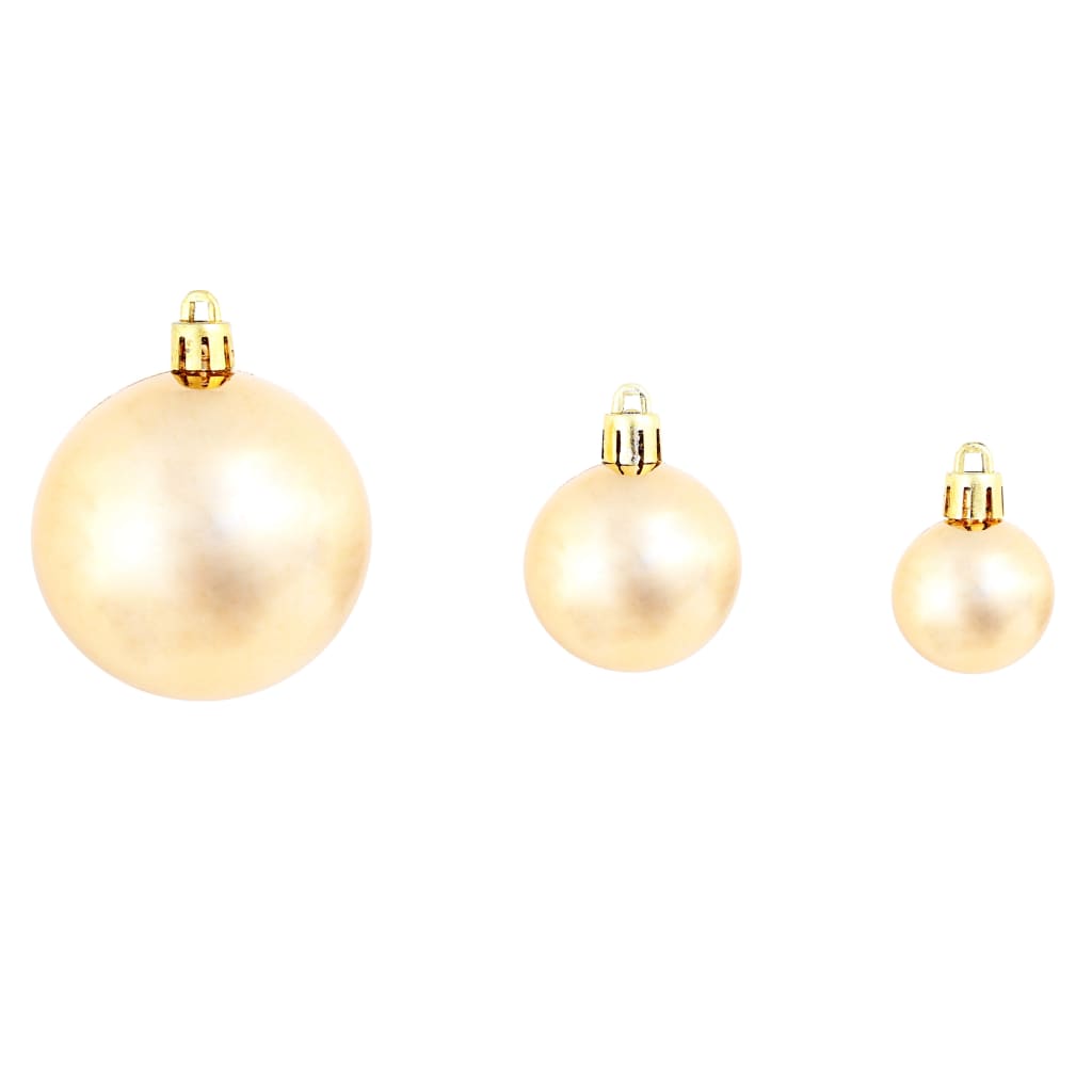100-tlg. Weihnachtskugel-Set 3/4/6 cm Roségold