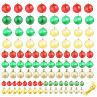 Thumbnail for Weihnachtskugeln 100 Stk. Rot/Golden/Grün