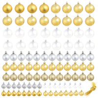 Thumbnail for Weihnachtskugeln 100 Stk. Silbern/Golden