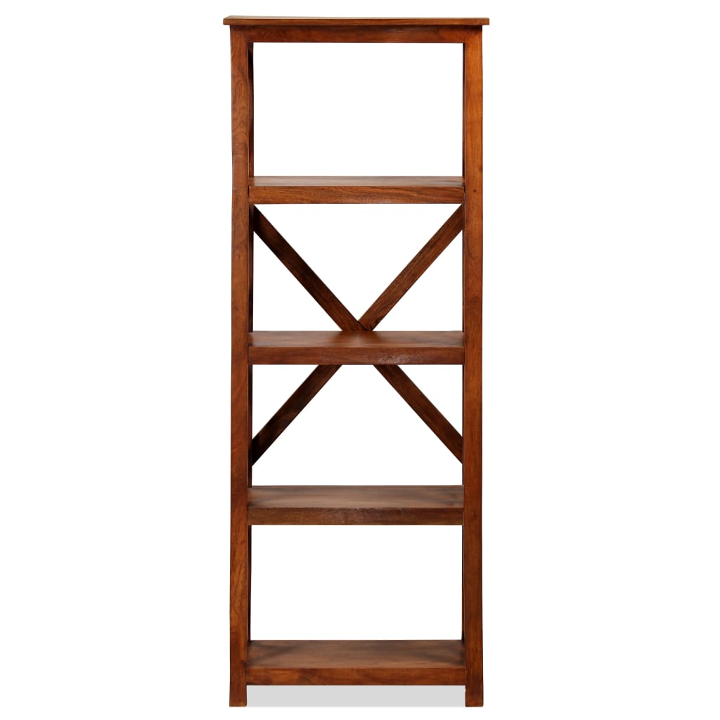 Bücherregal Akazie Massivholz in Palisander-Optik 60x30x160 cm