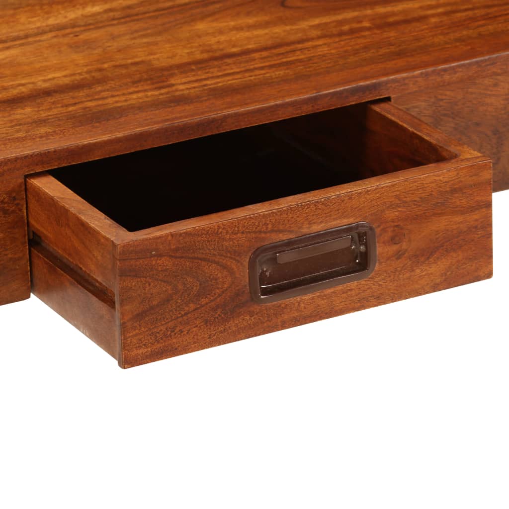Schreibtisch Akazienholz Massiv Palisander-Finish 110x50x76 cm