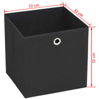 Thumbnail for Aufbewahrungsboxen 10 Stk. Vliesstoff 32 x 32 x 32 cm Schwarz