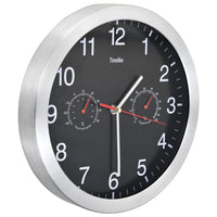Thumbnail for Wanduhr mit Quarzwerk, Hygrometer und Thermometer 30 cm Schwarz