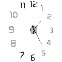 Thumbnail for 3D-Wanduhr Modernes Design 100 cm XXL Silbern