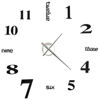 Thumbnail for 3D-Wanduhr Modernes Design 100 cm XXL Schwarz