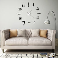 Thumbnail for 3D-Wanduhr Modernes Design 100 cm XXL Schwarz