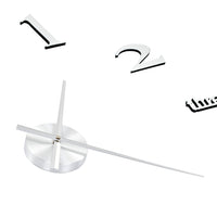 Thumbnail for 3D-Wanduhr Modernes Design 100 cm XXL Silbern