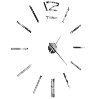 Thumbnail for 3D-Wanduhr Modernes Design 100 cm XXL Silbern