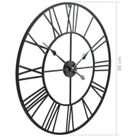Thumbnail for Wanduhr Vintage mit Quarzwerk Metall 80 cm XXL