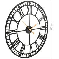 Thumbnail for Wanduhr Vintage mit Quarzwerk Metall 60 cm XXL