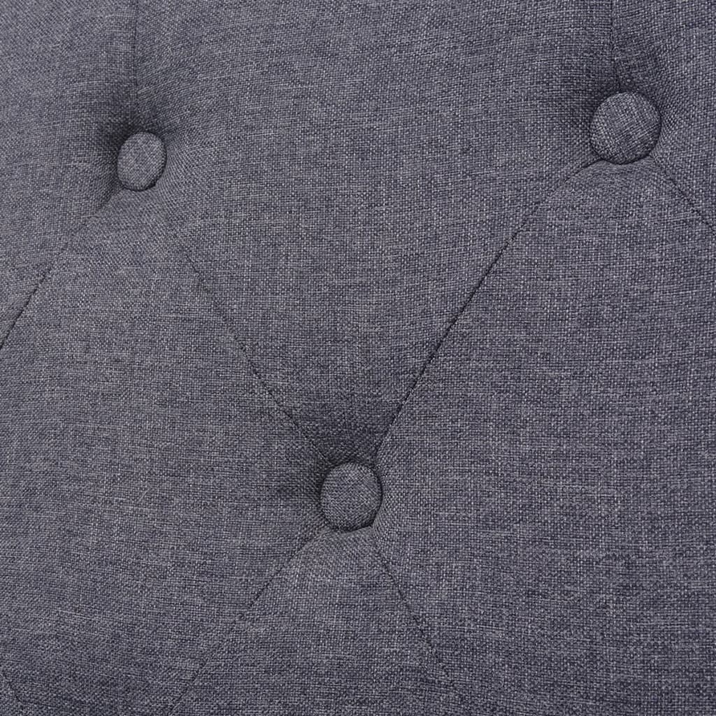 Sofa-Set 2-tlg. Stoff Grau