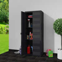 Thumbnail for Gartenschrank mit 3 Regalen Schwarz