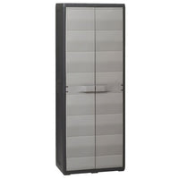 Thumbnail for Gartenschrank mit 3 Regalböden Schwarz und Grau