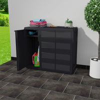 Thumbnail for Gartenschrank mit 2 Regalen Schwarz
