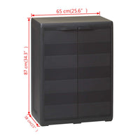 Thumbnail for Gartenschrank mit 1 Regal Schwarz