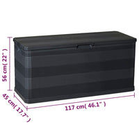 Thumbnail for Gartenbox Schwarz 117×45×56 cm