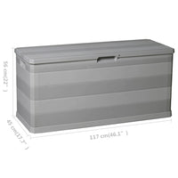Thumbnail for Gartenbox Grau 117×45×56 cm