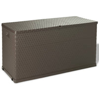 Thumbnail for Garten-Aufbewahrungsbox Braun 120x56x63 cm PP Rattan