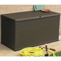 Thumbnail for Garten-Aufbewahrungsbox Braun 120x56x63 cm PP Rattan