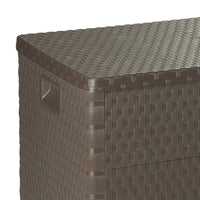 Thumbnail for Garten-Aufbewahrungsbox Braun 120x56x63 cm PP Rattan