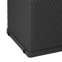 Thumbnail for Garten-Aufbewahrungsbox Anthrazit 120x56x63 cm PP Rattan