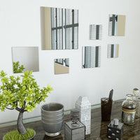 Thumbnail for 7-teiliges Wandspiegelset Quadratisch Glas