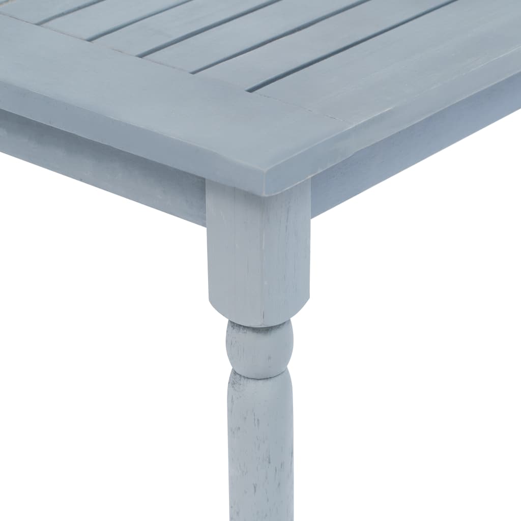 4-tlg. Garten-Lounge-Set Massivholz Akazie Grau und Rot