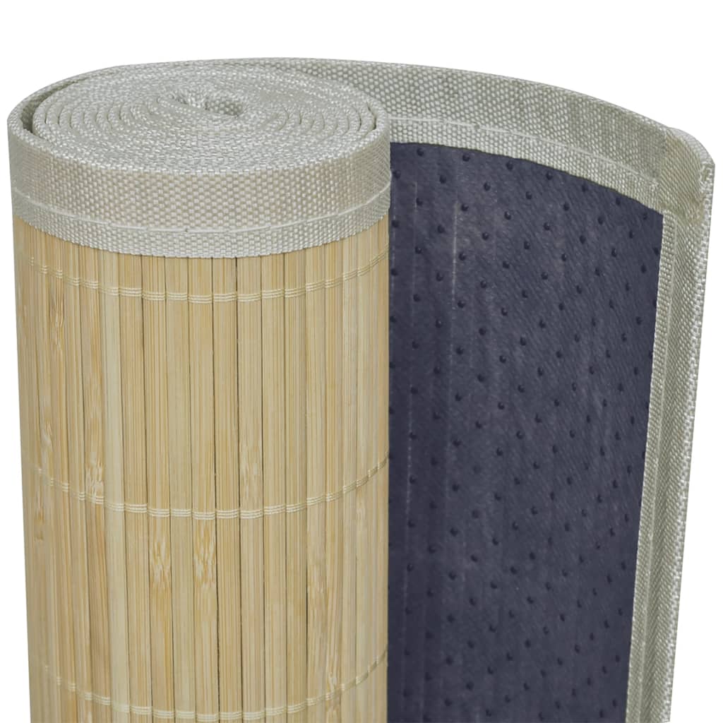 Teppich Bambus 100 x 160 cm Natur