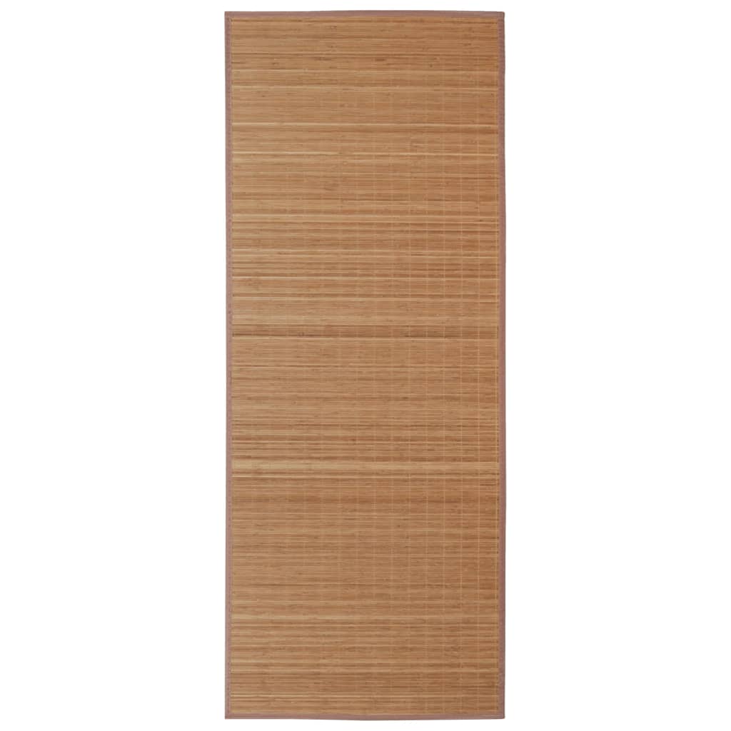 Teppich Bambus 160 x 230 cm Braun