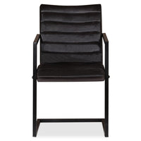 Thumbnail for Esszimmerstühle 2 Stk. Anthrazit Echtleder