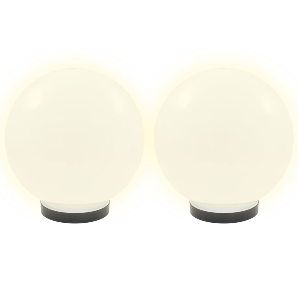 LED-Gartenleuchten 2 Stk. Kugelförmig 25 cm PMMA