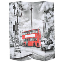 Thumbnail for Raumteiler klappbar 160 x 170 cm London Bus Schwarz-Weiß