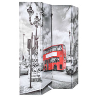 Thumbnail for Raumteiler klappbar 160 x 170 cm London Bus Schwarz-Weiß
