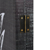 Thumbnail for Raumteiler klappbar 200 x 170 cm Federn Schwarz-Weiß
