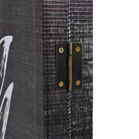Thumbnail for Raumteiler klappbar 228 x 170 cm Federn Schwarz-Weiß