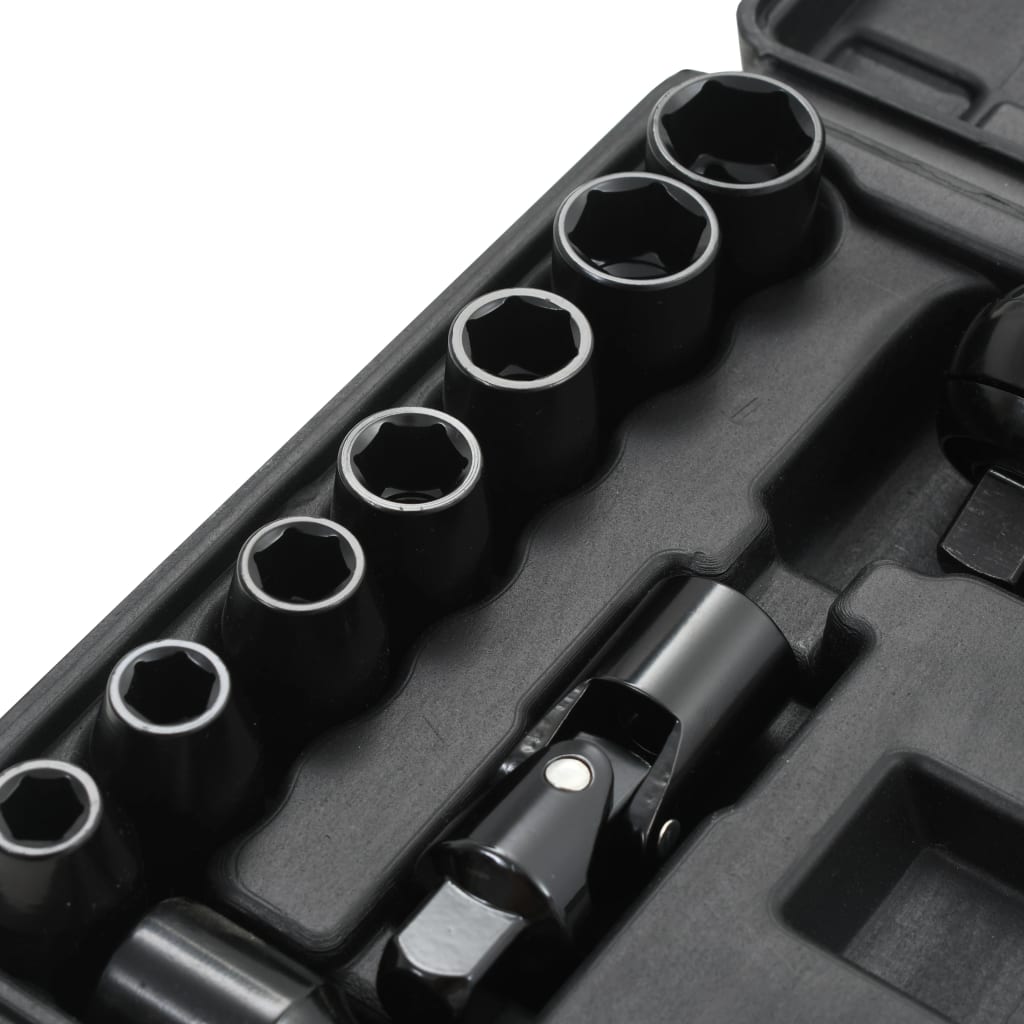 Druckluft-Ratschenschlüssel-Satz 16-tlg. 1/2"