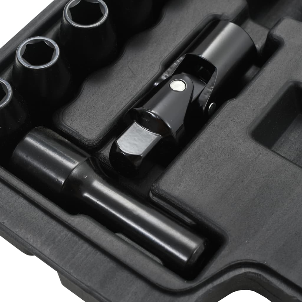 Druckluft-Ratschenschlüssel-Satz 16-tlg. 1/2"