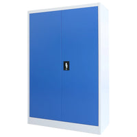 Thumbnail for Büroschrank Metall 90x40x140 cm Grau und Blau