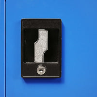 Thumbnail for Büroschrank Metall 90x40x140 cm Grau und Blau